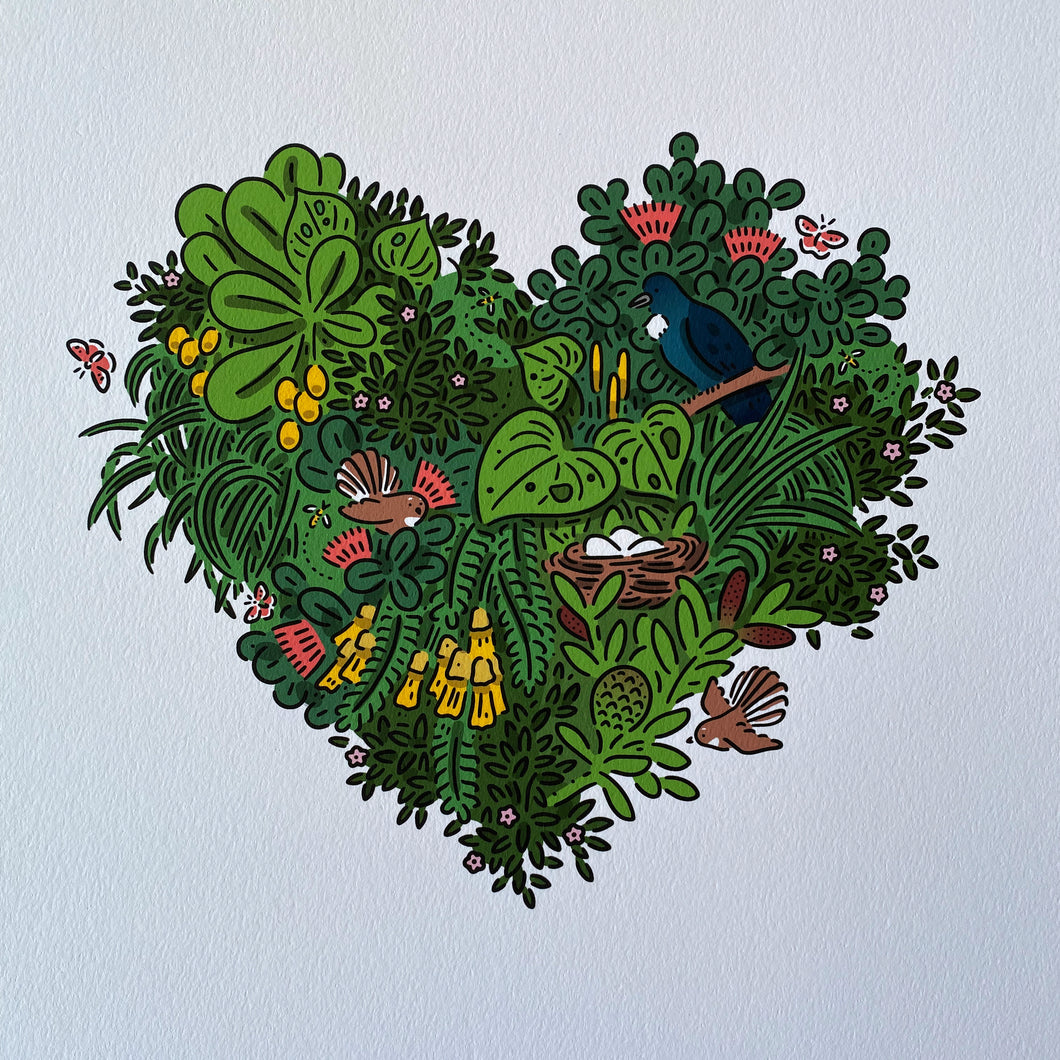 Love Native Trees art print